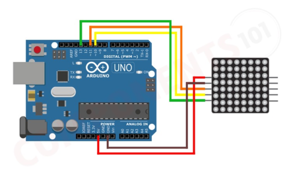 Módulo matriz LED con driver MAX7219 [AA185] - Imagen 4