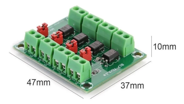 Módulo optoacoplador PC817 de 4 canales [AA639] - Imagen 2