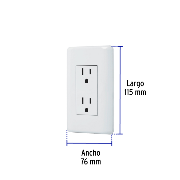 Contacto dúplex Volteck [CODO-B] - Imagen 2