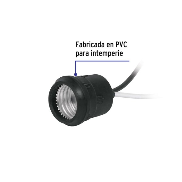 Portalámpara de PVC [POIN-10G] - Imagen 2