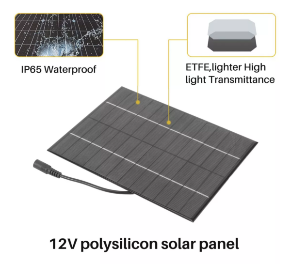 Panel Solar 12V 5.2W [SS099] - Imagen 3