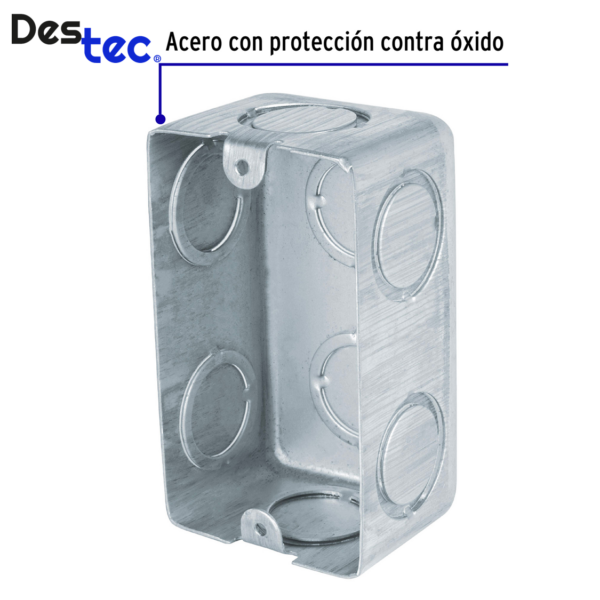 Caja tipo chalupa 2"x 4" reforzada [CCH-2X4] - Imagen 2