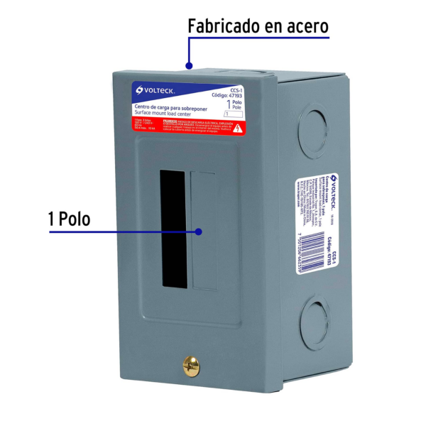 Centro de carga de sobreponer 1 polo [CCS-1] - Imagen 2