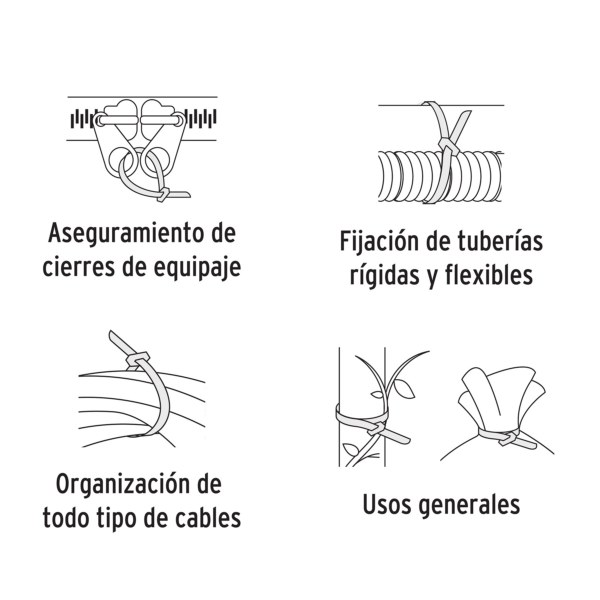 Cinchos plásticos 200x2.5mm [CIN-1820] - Imagen 3