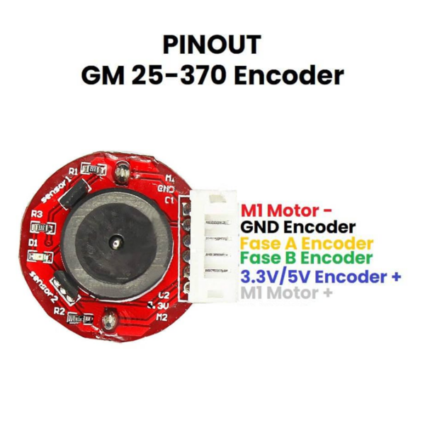 Motor con Encoder 12V [JB460] - Imagen 2