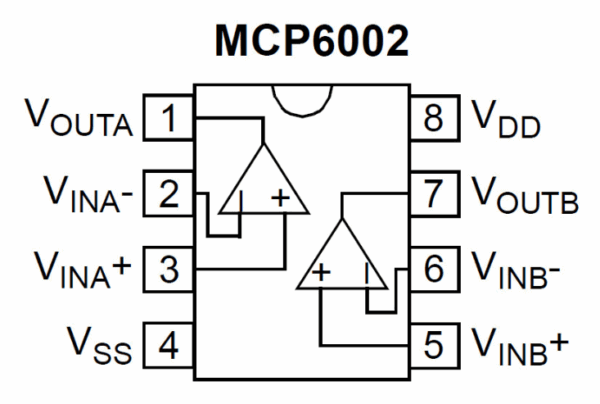 Amplificador operacional (MCP6002) - Imagen 2