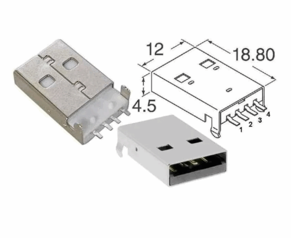 Conector USB Tipo A Macho - Imagen 3