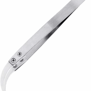 Pinza con punta de cerámica curva