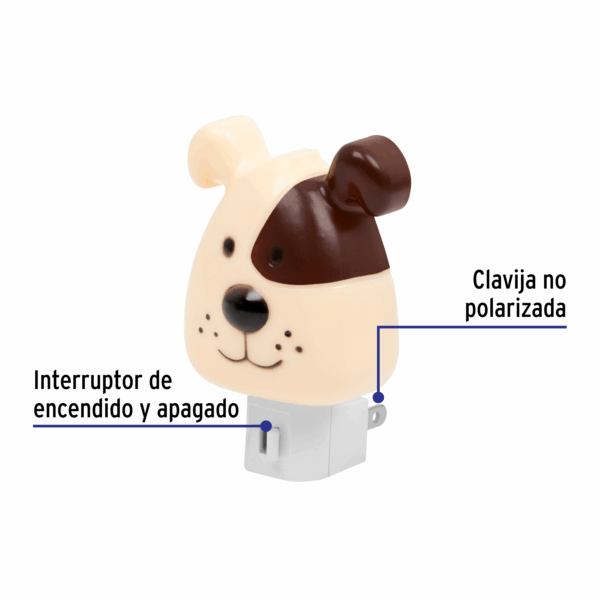 Luz de noche de perro con lámpara E12 [46135] - Imagen 2
